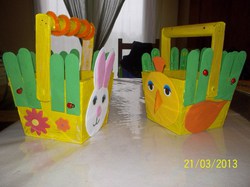 Création des paniers de Pâques